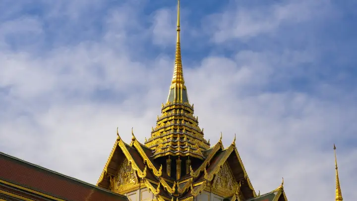Golden roof of the Grand Palace in Bangkok